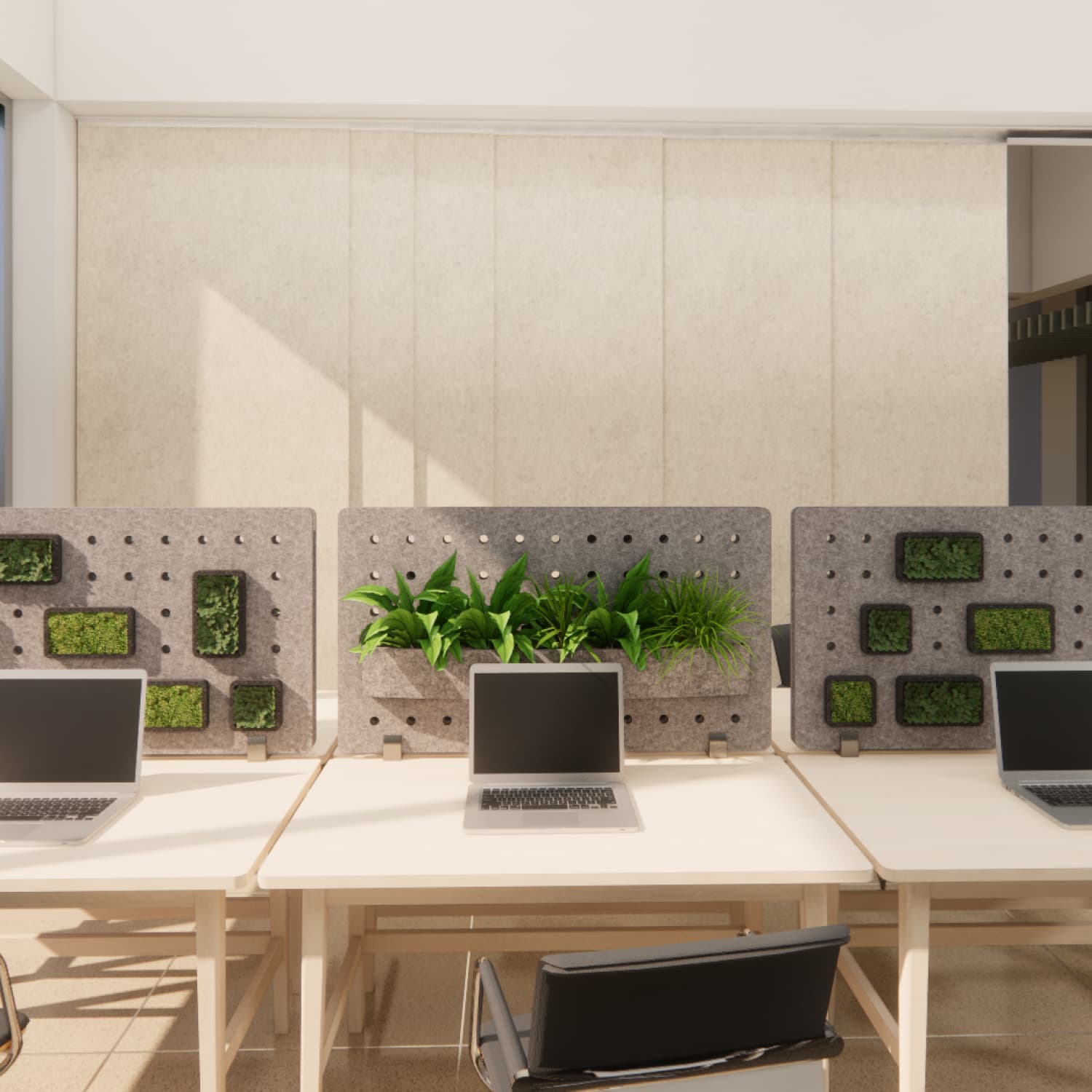 green desk dividers